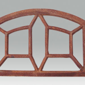 Eisenfenster Stallfenster, Fenster antik für Garten Ruine, De Spin klein 65x44cm
