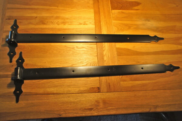 Torband u Kloben, Stahl Ladenband- Torbeschlag- 2 Torbänder 80 cm Beschläge