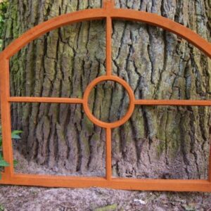 Eisenfenster, Fenster wie antik, Eisen gefertigt mit Rundsegment