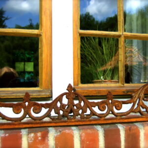 Blumenkastenhalter wie antik für Blumenkästen, Fenstergitter Br 89cm