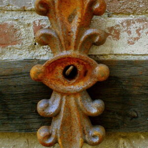 Maueranker Dekoration Pfettenanker für Fachwerk+Gartenmauer Ornament Rosette